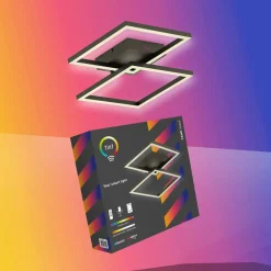 tint Müller Licht LED taklampe Cano, RGB, CCT, svart Discount