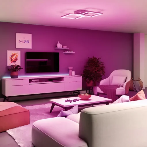 tint Müller Licht LED taklampe Cano, RGB, CCT, sølv Online