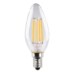 Müller-Licht LED stearinlys E14 4,2 W glødetråd 2700 K klar, pakke med 2| E14 Pærer