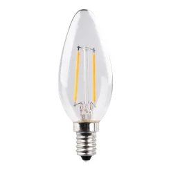 Müller-Licht LED stearinlys E14 2,2 W glødetråd 2 700 K klar 2 stk Best