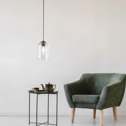 TK Lighting Molly hengelampe, grønn, Ø 14 cm, metall/glass Sale