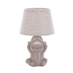 ONLI Monkey bordlampe, brun, keramikk, 28 cm høy, E14 Outlet