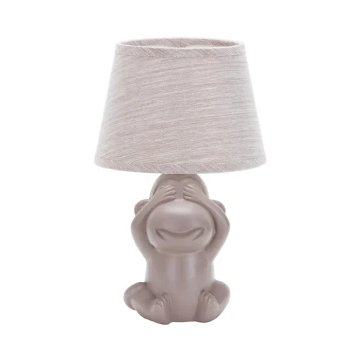 ONLI Monkey bordlampe, brun, keramikk, 28 cm høy, E14 Outlet