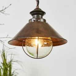FARO BARCELONA Nautica hengelampe i antikk look 26 cm| Pendellamper Utendørs