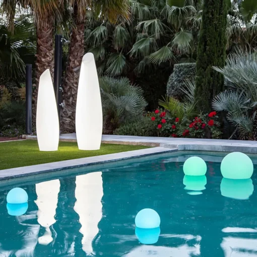 Newgarden Buly solcellelampe, flytende, Ø 40 cm| Dekorasjonsbelysning|Terrassebelysning