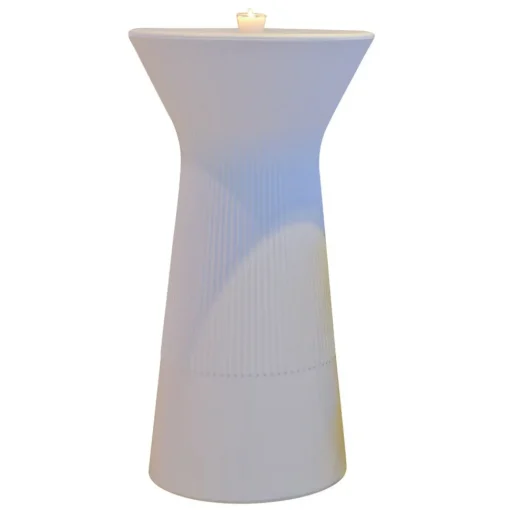 Newgarden Capri LED batteridrevet barbord, RGBW, 110 cm høyt, hvit| Møbel Og Interiør|Terrassebelysning