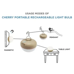 Newgarden Cherry LED-dekorasjonslampe beige/hvit Outlet