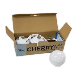 Newgarden Cherry Mini LED oppladbar lampe sett med 3 hvite| Dekorasjonsbelysning