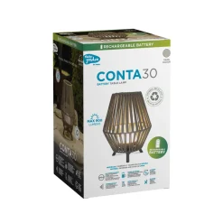Newgarden Conta LED-bordlampe taupe 32 cm Best