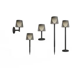 Newgarden Greta LED-solcellelampe, svart Hot