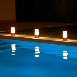 Newgarden LED-bordlampe Maia messingfarget IP54 RGBW Outlet