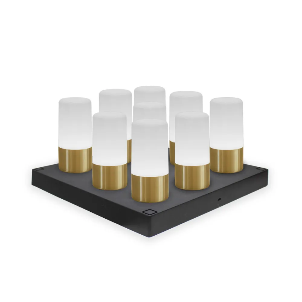 Newgarden LED-bordlampe Maia messingfarget IP54 RGBW Outlet