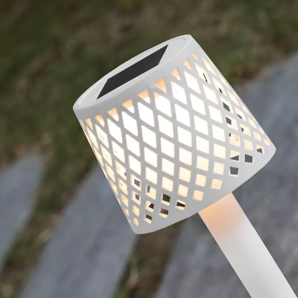 Newgarden LED-solcellelampe Gretita, hvit, jordspyd, sett med 4 stk Sale