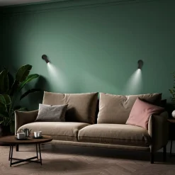 Newgarden LED-vegglampe Roll 4, svart, svingbar| Led-Innendørs|Vegglamper