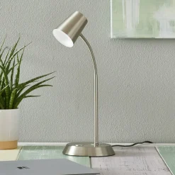 Trio Lighting Nikkelfarget LED-bordlampe Narcos| Led-Innendørs|Bordlamper