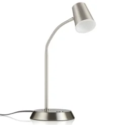 Trio Lighting Nikkelfarget LED-bordlampe Narcos| Led-Innendørs|Bordlamper
