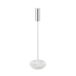 Sigor Nucandle LED oppladbar bordlampe, hvit/sølv, IP54, dimbar Discount