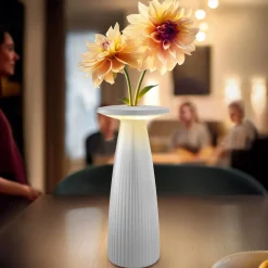 Sigor Nuflair LED-bordlampe, hvit, IP54, dimbar, 24 cm Hot
