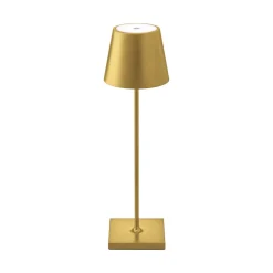 Sigor Nuindie LED oppladbar bordlampe, USB-C, gull, IP54, dimbar| Dekorasjonsbelysning|Terrassebelysning