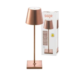 Sigor Nuindie LED oppladbar bordlampe, bronse, Easy Connect, IP54 Best