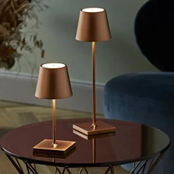 Sigor Nuindie LED oppladbar bordlampe, bronse, Easy Connect, IP54 Best