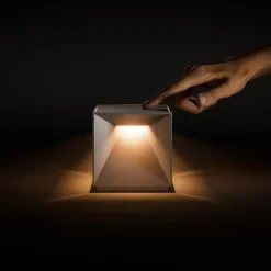 Sigor Nutalis LED-bordlampe, snøhvit, IP54, dimbar