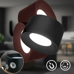 Briloner Oppladbar klemmelampe Tari, svart, CCT, berøringsdimmer, USB Clearance