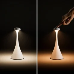 Sigor Oppladbar LED-bordlampe Nudrop mini, salviegrønn, IP54, dimbar Outlet