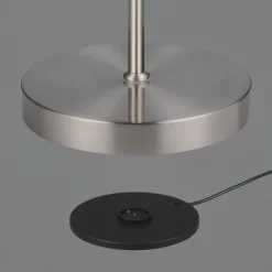 Reality Leuchten Oppladbar LED-gulvlampe Moreno, matt nikkel, CCT, dimbar