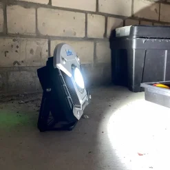 Ledino Oppladbar LED-lyskaster med horn og Bluetooth-funksjon Online