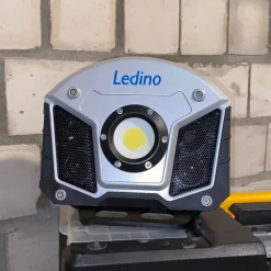 Ledino Oppladbar LED-lyskaster med horn og Bluetooth-funksjon Online