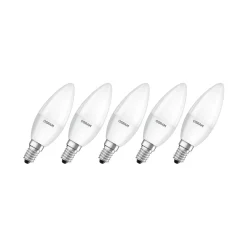 OSRAM Base Classic B LED-mignonpære E14 4,9W 5stk| E14 Pærer