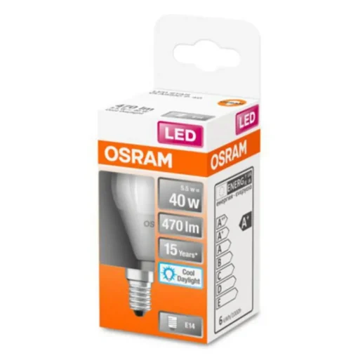 OSRAM Classic P LED-pære E14 4,9 W 6 500 K matt| E14 Pærer
