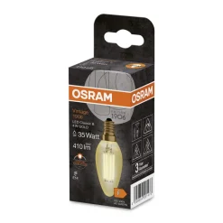 OSRAM filament-mignonpære Vintage 1906, E14 Filament 4W 824 gull