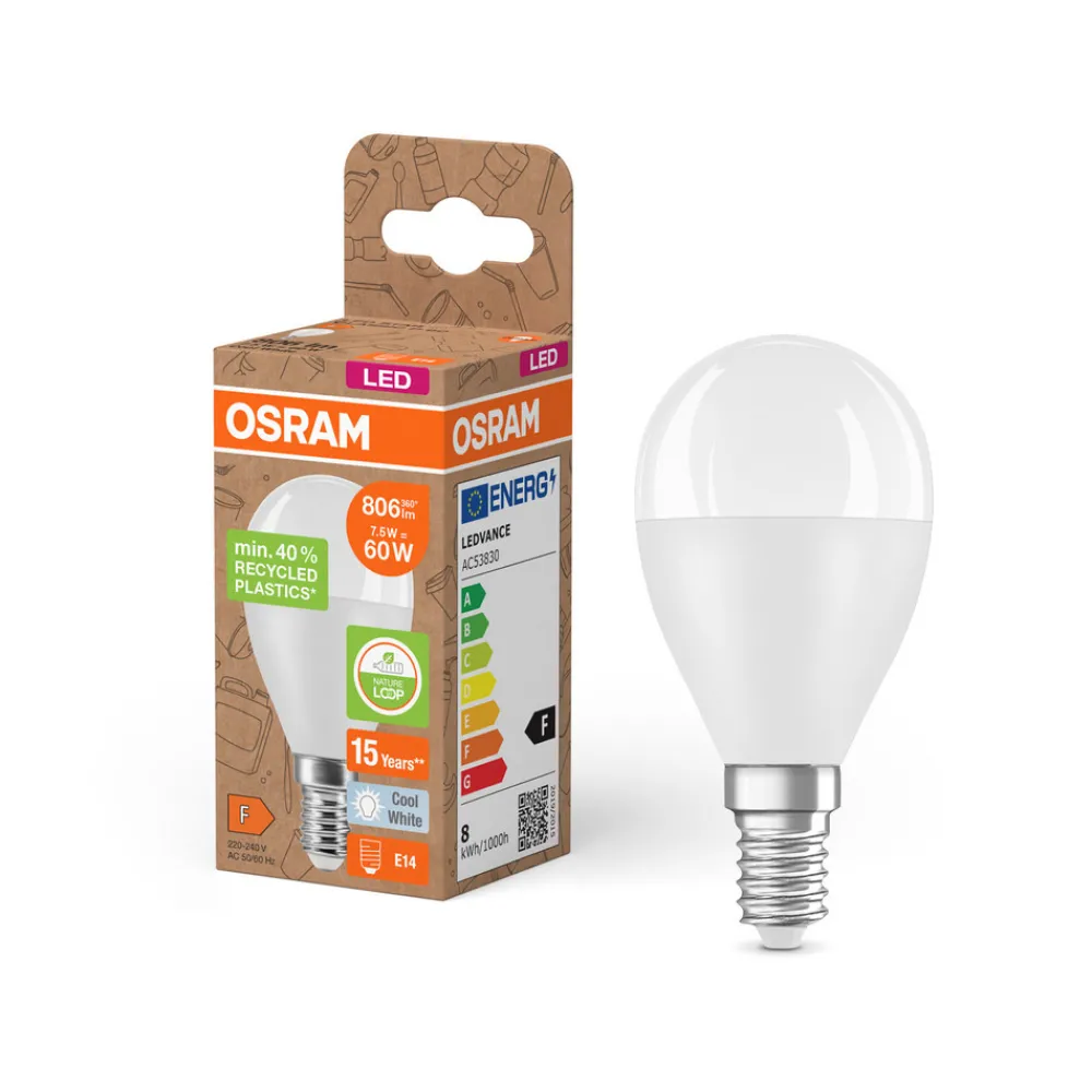 OSRAM LED Classic Star, dråpe, matt, E14, 7,5 W, 4000 K Discount