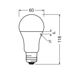 OSRAM LED Classic Star, matt, E27, 14 W, 2 700 K, 1 521 lm| E27 Pærer