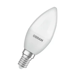 OSRAM LED Classic Star, stearinlys, matt, E14, 7,5 W, 4 000 K Hot