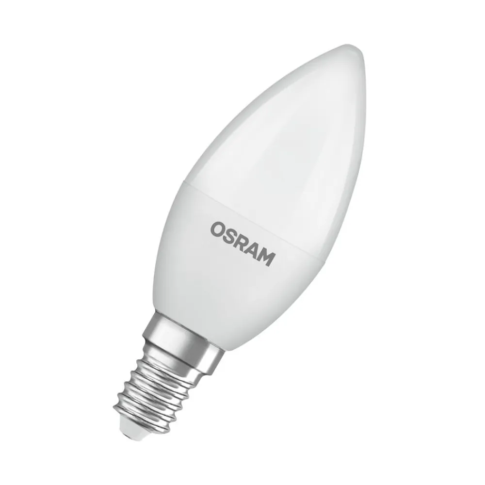 OSRAM LED Classic Star, stearinlys, matt, E14, 7,5 W, 4 000 K Hot