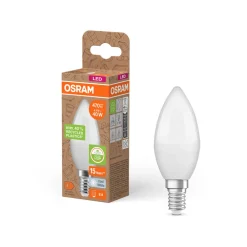 OSRAM LED Classic Star, stearinlys, matt, E14, 4,9 W, 4000 K| E14 Pærer