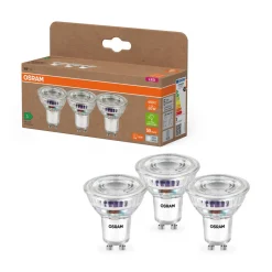 OSRAM LED PAR16 reflektorpære GU10 2,5W 100° 4 000K 3-pk Outlet