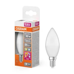 OSRAM LED Relax/Active/Sleep stearinlys E14 4,9W matt 827/840 Hot
