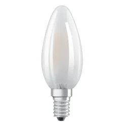 OSRAM LED stearinlys E14 Classic B 2,5W 4000K matt| E14 Pærer