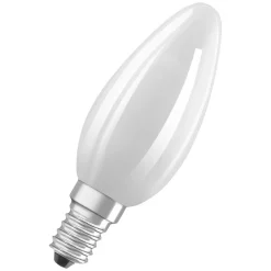 OSRAM LED stearinlys matt E14 2,2W 827 energiklasse A 3-pakning New