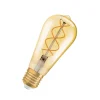 OSRAM LED Vintage 1906 Edison, gull, E27, 4 W, 2000 K, dim.| E27 Pærer|Dimbar Led-Pære