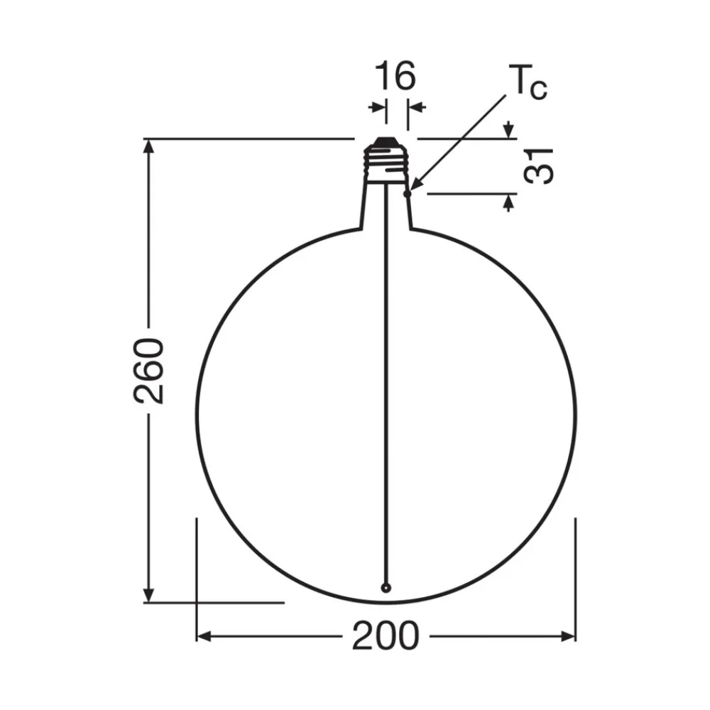 OSRAM LED Vintage Big Globe E27 4,8W 818 Filament brun dimbar Sale