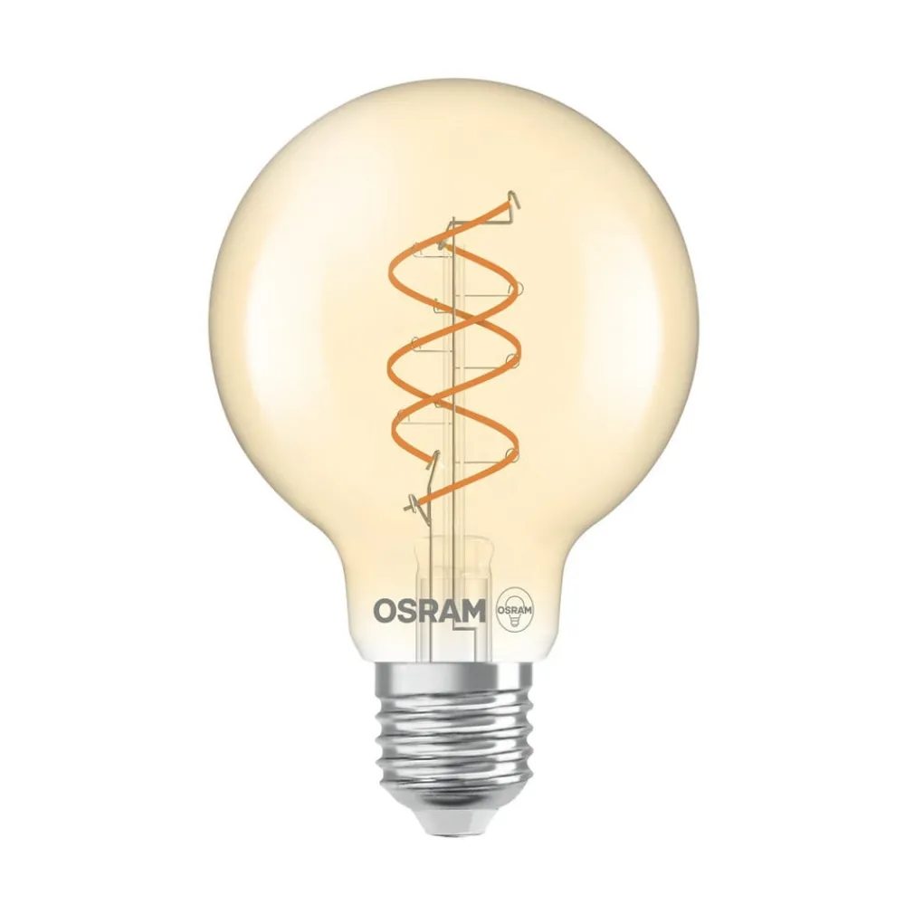 OSRAM LED Vintage G80 E27 8W 922 Spiral Filament gull dimbar Sale