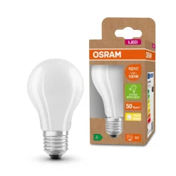 OSRAM LED-pære E27, A60, 7,2W 1521lm 3 000 K matt| E27 Pærer|Led-Pærer