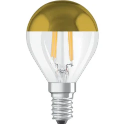 OSRAM LED-pære E14 Mirror CLP gull 4W 2,700K| E14 Pærer|Filament Pærer