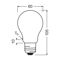 OSRAM LED-pære E27 7,2W matt 2,700K 1521lm 2stk| E27 Pærer