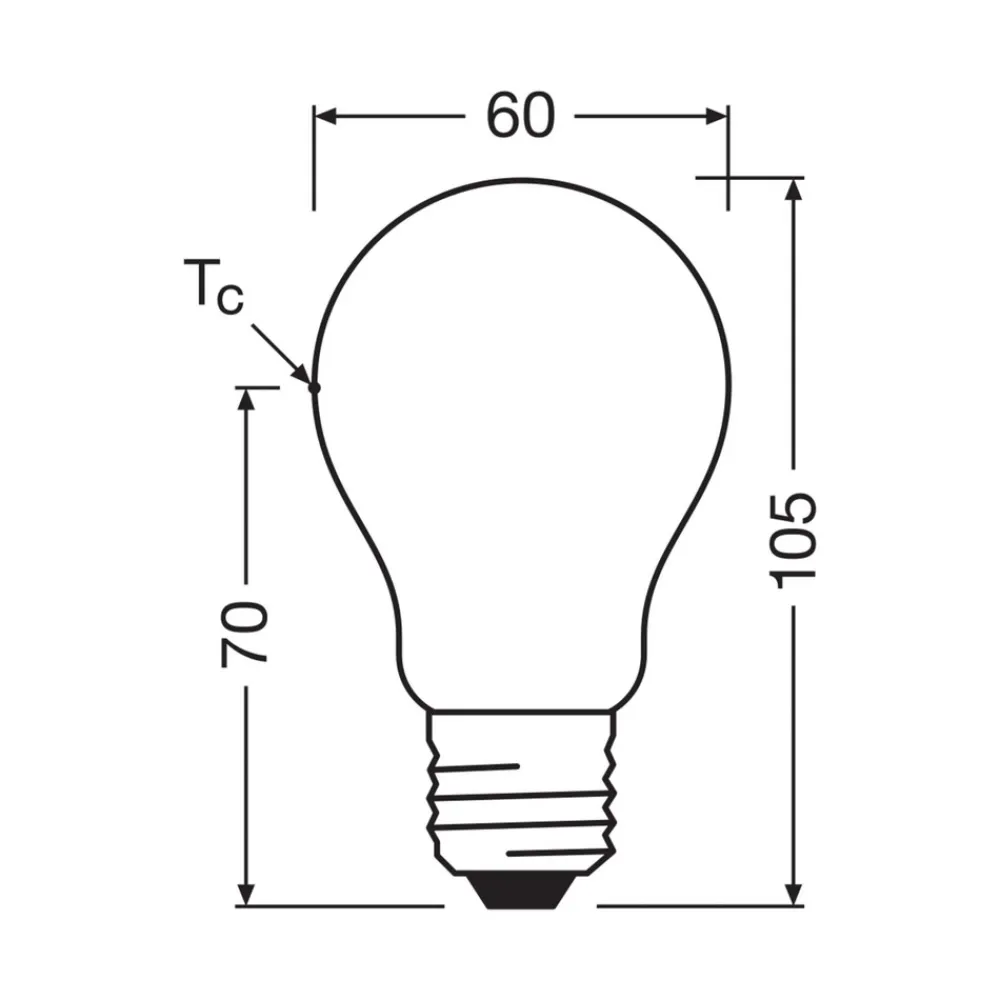 OSRAM LED-pære matt E27 2,2W 4000K 470lm dimbar Online